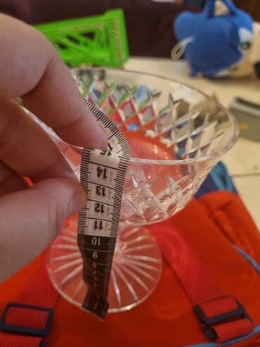 çərəz qablari: Tort və şiriniyyat qabı, rəng - Ağ, Xrustal, Çexiya — 2