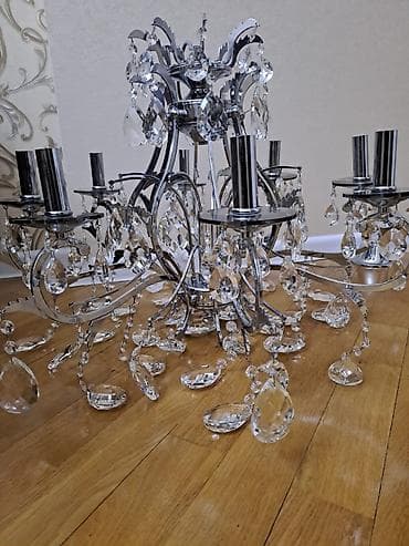 divar lampalari: Çılçıraq, 6 lampa, Metal — 1