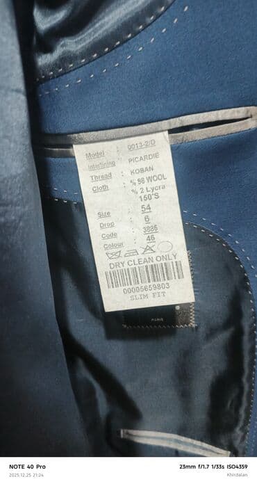 kostyum pidjak: 200dollara alınıb birdəfə bəylik kostyumu olub saruckada üstündə — 4