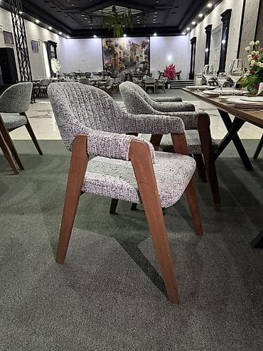 taxta: Restoran və zal üçün yumşaq stul - Model: Yumşaq oturacaq və qol — 2