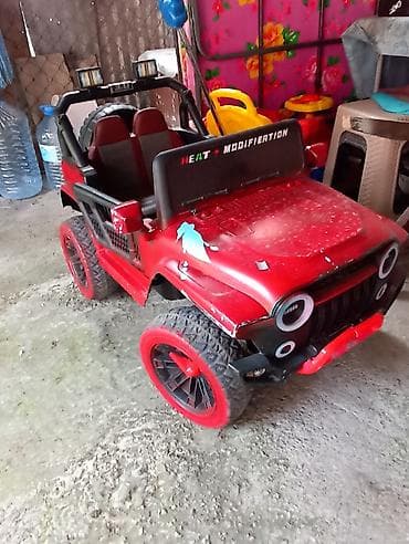 usaq otracagi: Uşaq elektrik maşını – “Jeep” tipli krossover - Rəng: qırmızı, qara — 1