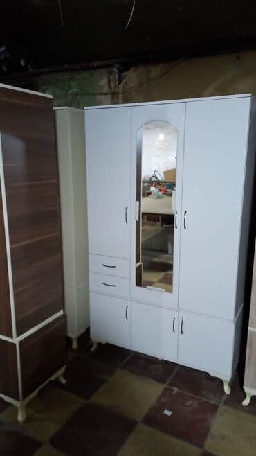 asilqan dolab: Açılan, 3 qapılı Düz dolab, Qarderob, paltar dolabı — 19