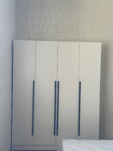 şifonerlər islenmis: Yeni, 4 qapılı, Güzgülü, Boz, Digər material, Açılan, Düz dolab — 3