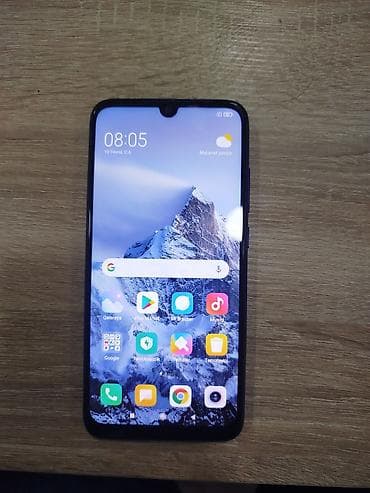 Redmi Note 7, 64 ГБ, цвет - Синий, Сенсорный, Отпечаток пальца, Две SIM карты
