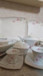 elit qab qacaq: Nahar dəsti, rəng - Ağ, Farfor, 12 nəfərlik — 6