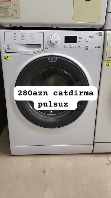 Hotpoint Ariston paltaryuyan maşın - Ön yükləməli, elektron idarəetmə