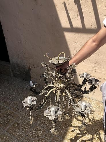 lüst: Çılçıraq, 8 lampa, Metal — 2
