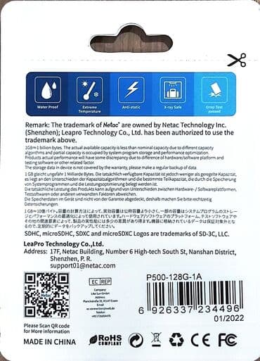 video çəkən: 🔘Marka adı: NETAC.©️ Məhsul YENİDİR Video sürət sinifi: V30 — 6