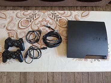 playstation 3 2013: Sony PlayStation 3 Slim oyun konsolu (PS3) ü Komplekt: - PS3 Slim — 3