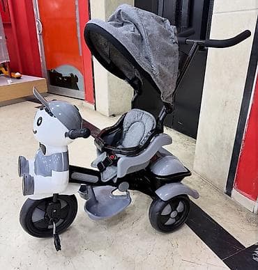 Velosipedlər: Uşaq üçtəkərli velosipedi – valideyn idarəetməsi və tentlə - 3 — 1