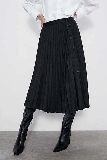 qaqa geyimi: Midi Ətək, Zara, Yun, S — 2