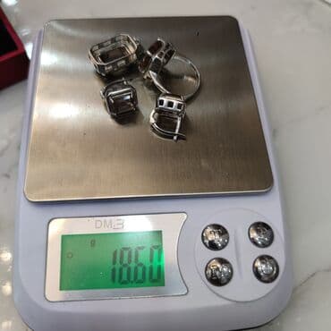 gumuş əşyaları: Dəstə daxildir: Üzük, Kulon, Sırğa, Gümüş, 925 Əyar — 2