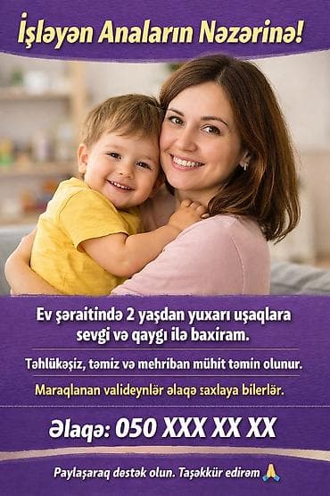 bolt elage: Təklif etdiyim variant: İşləyən anaların nəzərinə! " SUMQAYIT da " Ev — 1