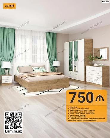 LA MINI Yataq Dəsti – Kod: 2066 Dəst tərkibi və ölçülər: - Çarpayı: 1 — 1