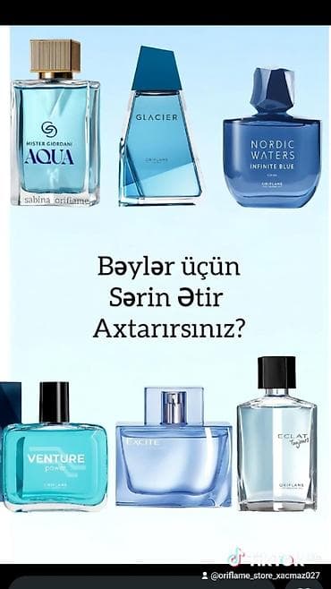 paltolar kisi ucun: Oriflame kişi ətirləri və baxım məhsulları - Excite for Him Eau de — 1