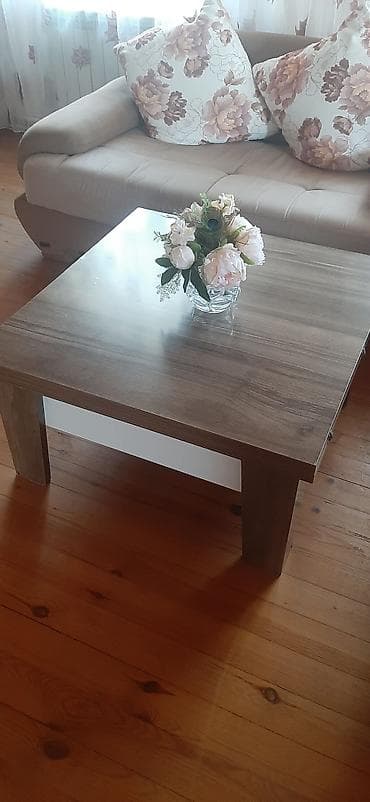 mdf taxta: Kvadrat masa, Transformer, Təkərsiz, MDF, Zəmanətsiz — 1