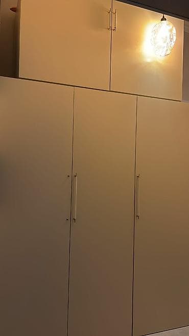 İşlənmiş, 3 qapılı, Ağ, Açılan, Düz dolab