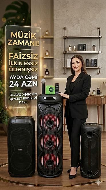 Микрофоны: Колонка, Тип - Акустическая, цвет - Черный — 1