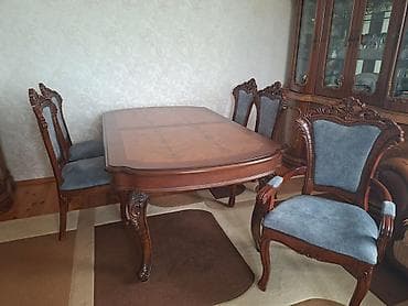 Masa dest 6 stulnan 300₼ satilir.Problemi yoxdur .Unvan Badamdar