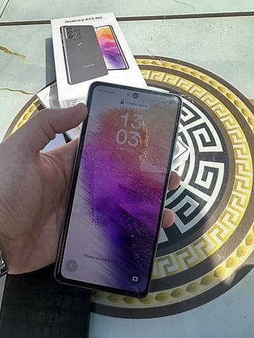 samsung soyuducu: Samsung Galaxy A73 5G, 128 GB, rəng - Boz, İki sim kartlı — 5