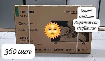 Kronşteynlər: Smart TV 
wi-fi var
reqemsal var
Netflix var — 1