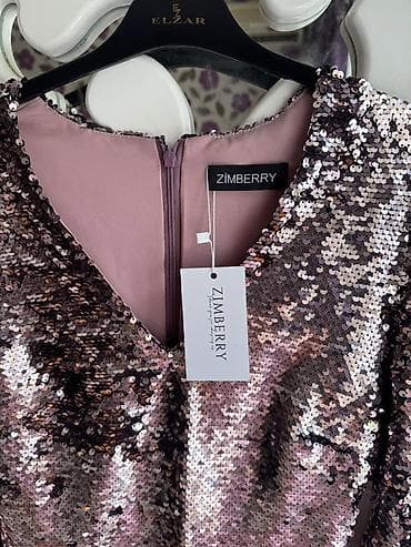 don formalari: ZIMBERRY markalı payetli qadın donu - Model: uzunqol, V-oyunma - — 7