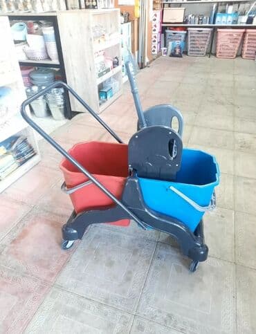 švabra: Temizlik vedre tekerli temizlik araba vedreli tekerli pol vedre — 4