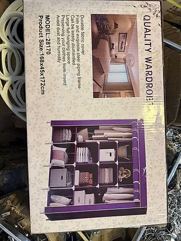 tecili satilan ucuz esyalar: Parça örtüklü modular paltar dolabı - Ölçü: 168 x 45 x 172 sm (qutuda — 4