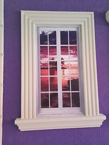 perde karnizleri: Fasad dekoru və suvaq işləri – “daş fakturası” və qəlibli karnizlər — 9