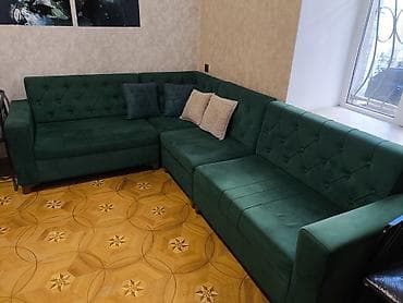 kreslo 2 ci el: Künc divan, İşlənmiş, Açılmayan, Bazasız, Çatdırılma yoxdur — 4