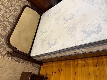 üzlük taxta: İkinəfərlik çarpayı, Matras ilə, Siyirməsiz — 1