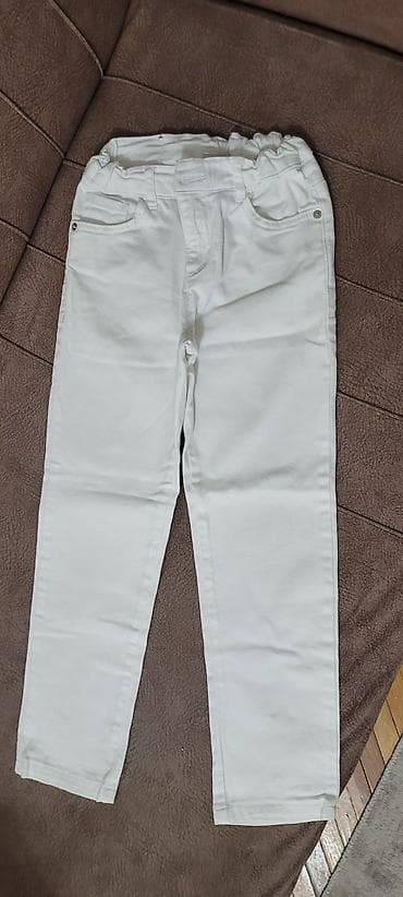 LC Waikiki uşaq şalvarı - Model: klassik kəsimli ağ cins (denim