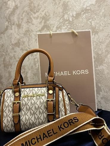 Ювелирные изделия: Michael Kors mini çanta - Model: barrel/duffle siluetli mini çanta - — 5