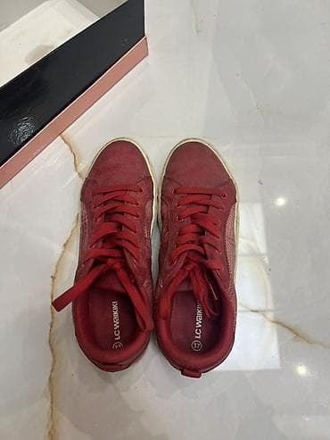 krasovkalar: Lc Waikiki, Ölçü: 37, rəng - Qırmızı, İşlənmiş — 1