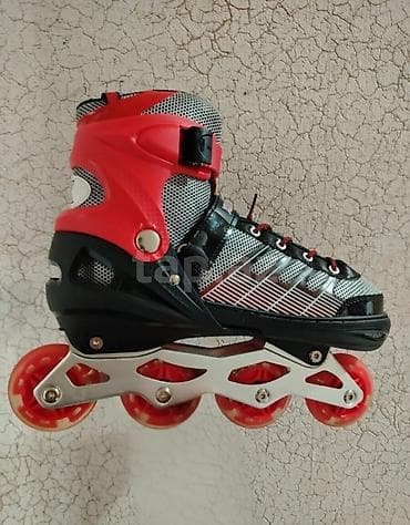 Təkərlı paten (inline skates) -ölçü:38/42 - Rəng: qırmızı/qara-gümüş - — 2