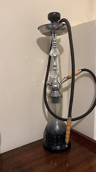 ikinci əl qəlyan: Nərgilə (şişə qablı, şlanqlı komplekt) - Klassik dizayn: metal gövdə — 1