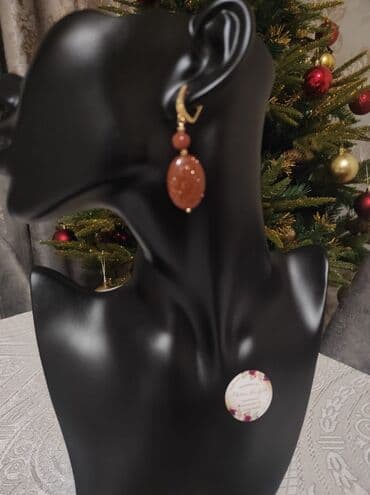 Сумки: Təbii daşlardan hazırlanmış əl işi sırğalar. İstədiyiniz zövqə uyğun — 4