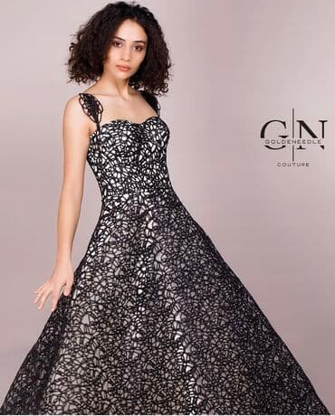 женское платье из букле: Вечернее платье, Макси, M, L — 3