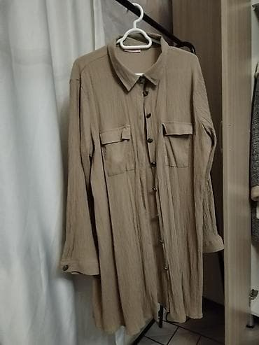 Misskayla Collection uzun fason tunik - Rəng: qum/bej - Parça