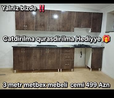 SaraBir basa anbardan satis metbex mebellerimiz endirimlerimiz davam