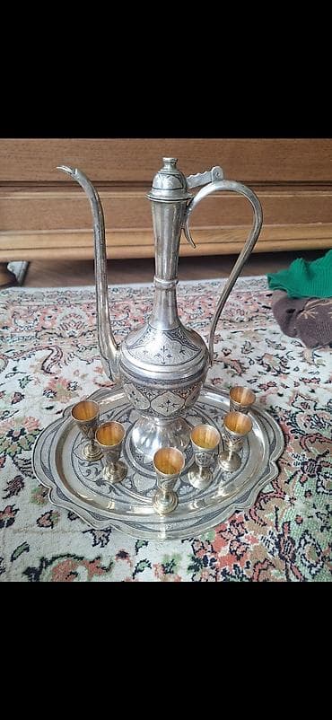 servi: 875 prob gumusdur - Tərkib: 1 ədəd uzun lüləli qrafin (qapaqlı), 6 — 2