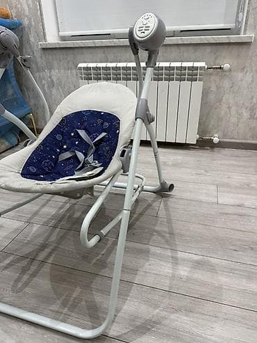 tula: Uşaq üçün elektrikli yelləncək-kreslo - Güclü metal karkaslı, geniş — 3