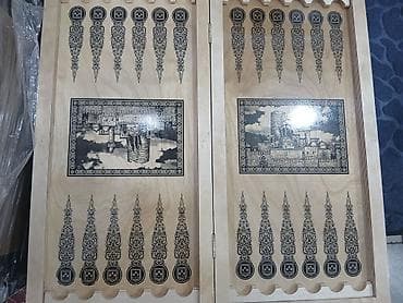 Спортивные игры: + 3 azn das ve zerler Ağacdan hazırlanmış qravürlü nərd/şamtaxta dəsti — 5