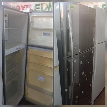 İki qapılı soyuducu - Üst hissədə dondurucu, alt hissədə əsas