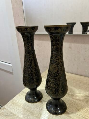 kala gul: Vaza dəsti, Metal — 2