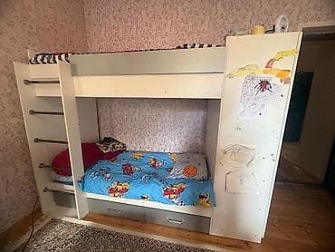 tek oglan sekilleri: Oğlan və qız üçün, Çarpayı, Matrassız, Siyirməli, MDF — 1