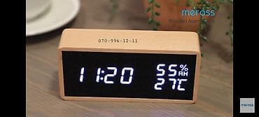 stolustu saatlar: Elektron saat 🔹Taxta elektron stolüstü saat🕰️ 🔹Ölkə daxili pulsuz — 7