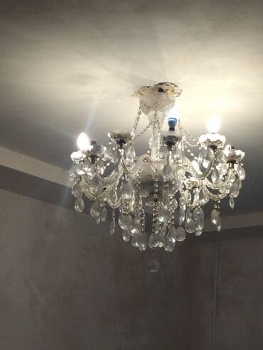uzuk şəkilləri: Çılçıraq, 8 lampa, Xrustal — 1