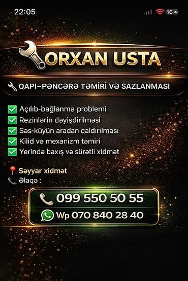 ev temiri qiymetleri: PLASTİK PƏNCƏRƏ, QAPI VƏ CAM BALKON XİDMƏTİ - Yüksək keyfiyyətli PVC — 6