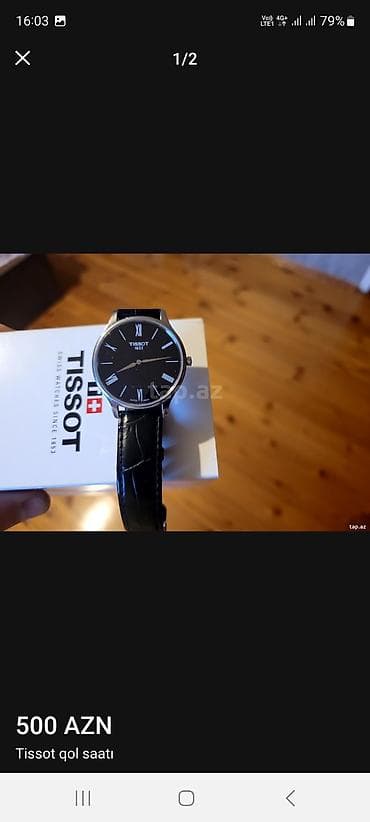 İşlənmiş, Qol saatı, Tissot, rəng - Qara lalafo.az -da İşlənmiş, Qol saatı, Tissot, rəng - Qara